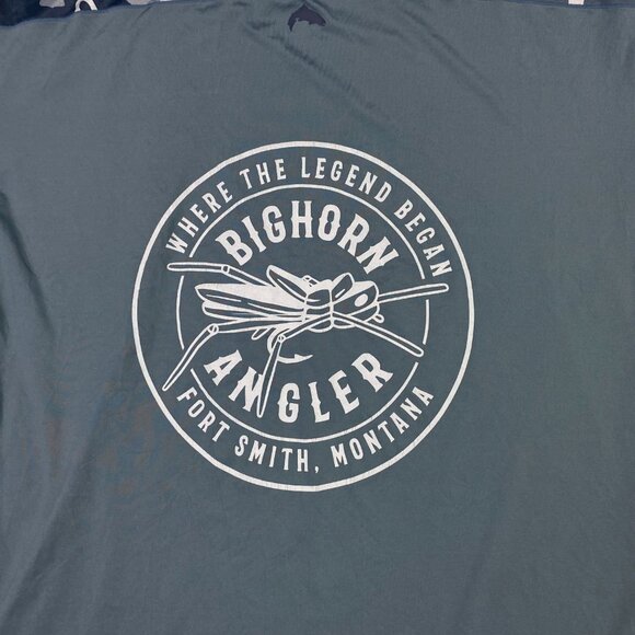 Simms SolarFlex Hoody Hoodie Men's XL Blue Gray Camo Fishing Performance UPF 50 - Picture 8 of 15